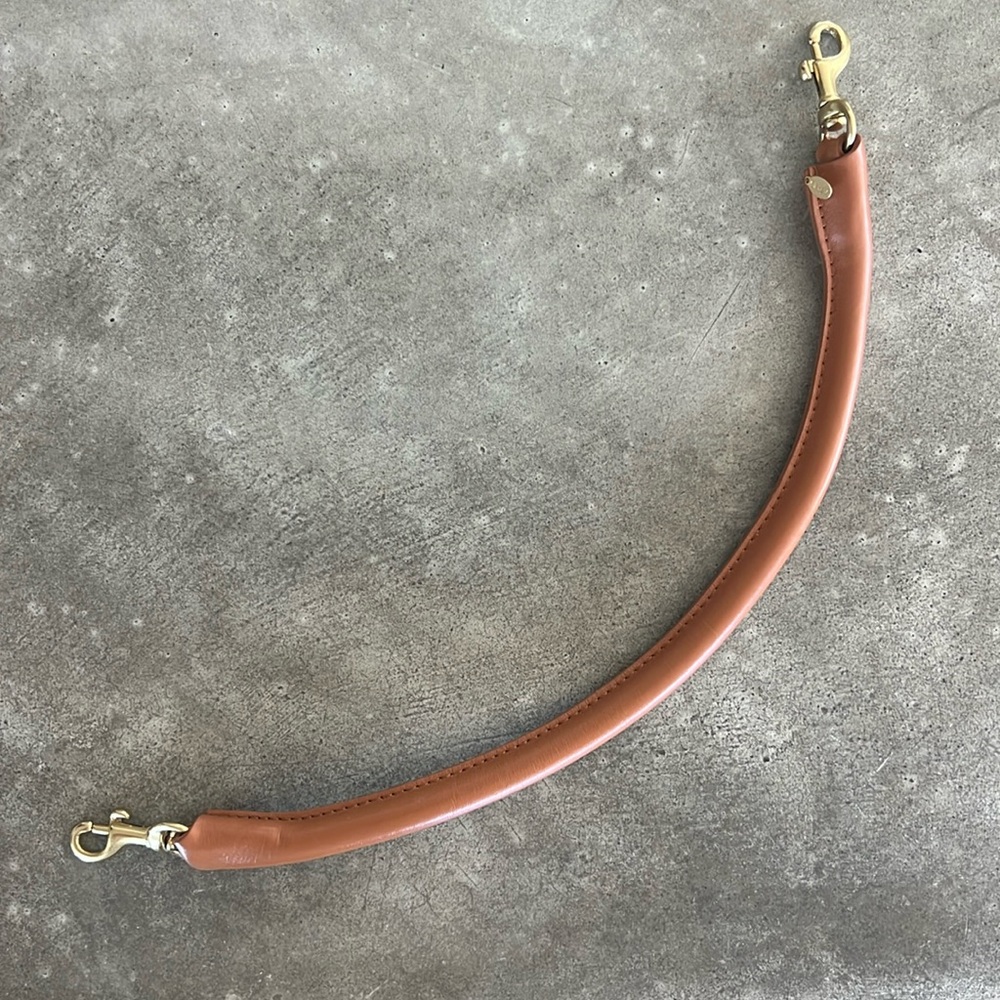 Clare V. Shortie Strap in natural tubular leather! Fantastic, like new condition